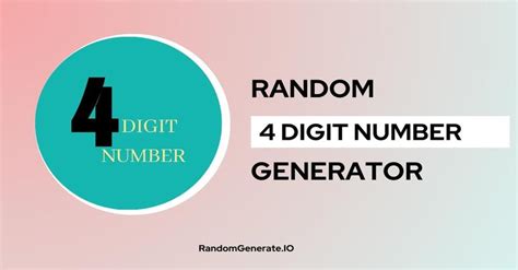 random 4 digit number generator|number generator using specific numbers.